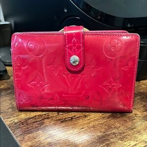 LOUIS VUITTON Vernis French Purse Wallet Pomme D'Amour